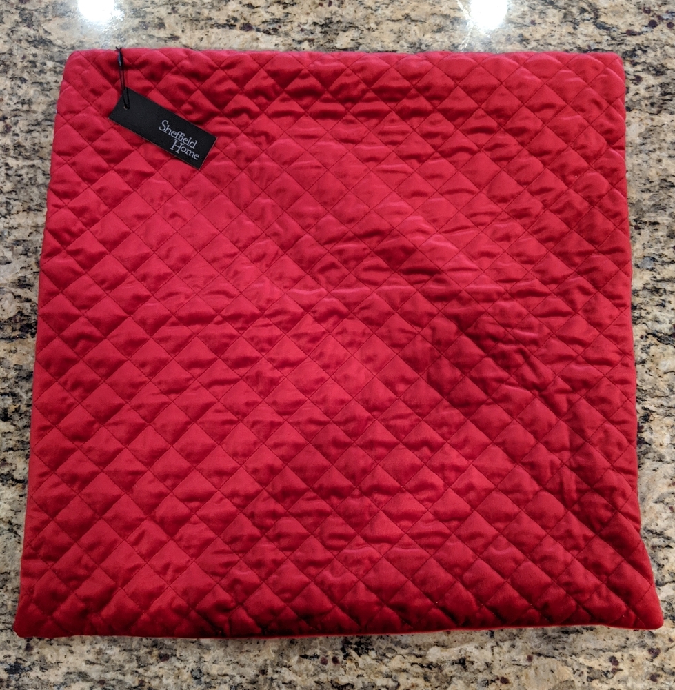 3 Red Pillow Covers